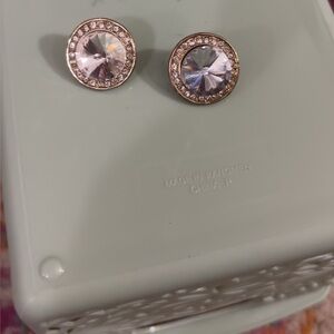Elegant Gold and Silver Stud Earrings